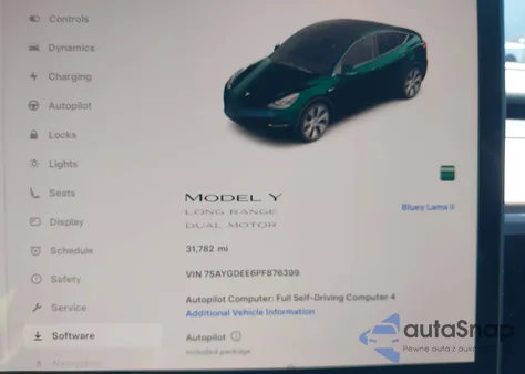 2023 Tesla Model Y Awd/Long Range Dual Motor All-Wheel Drive from USA, damaged, VIN 7SAYGDEE6PF876399
